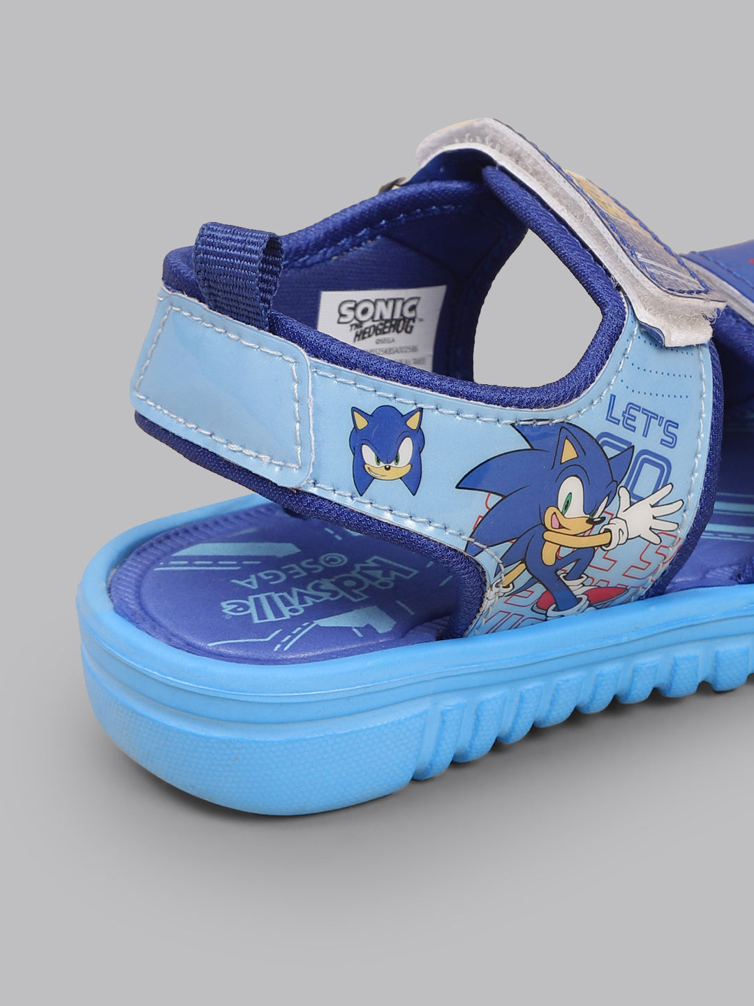 Kids Boys Sonic Modern Printed Blue Sandals