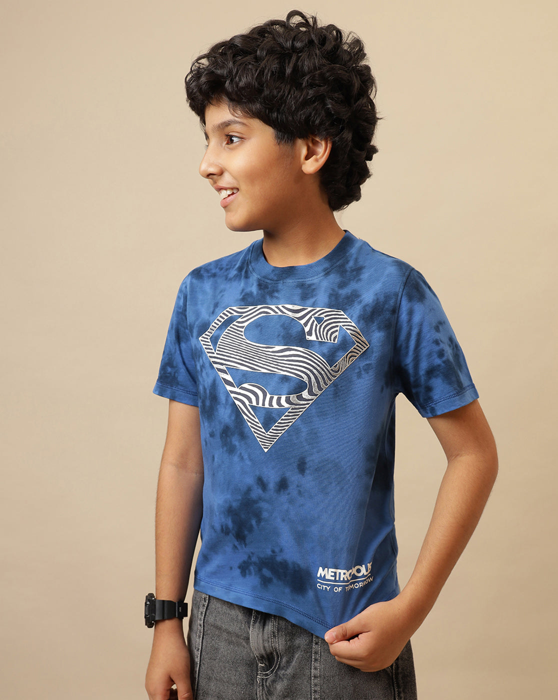 Superman Printed Regular Fit Tshirt For Boys