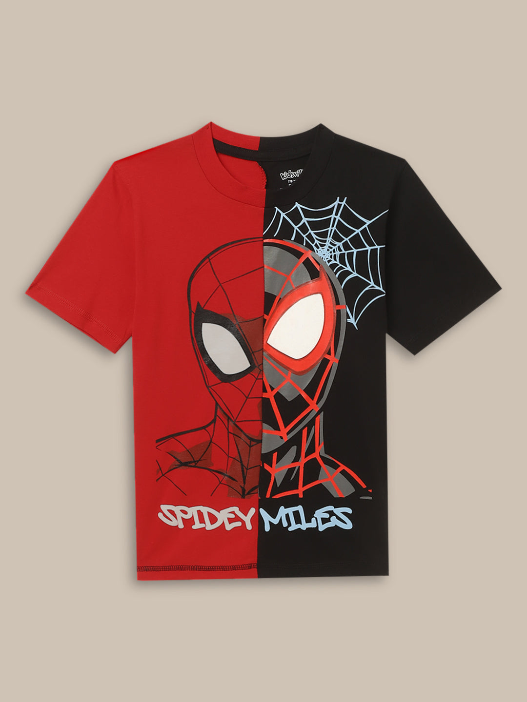 Spiderman Printed T-Shirt & Borad Shorts Co-Ords Set For Boys