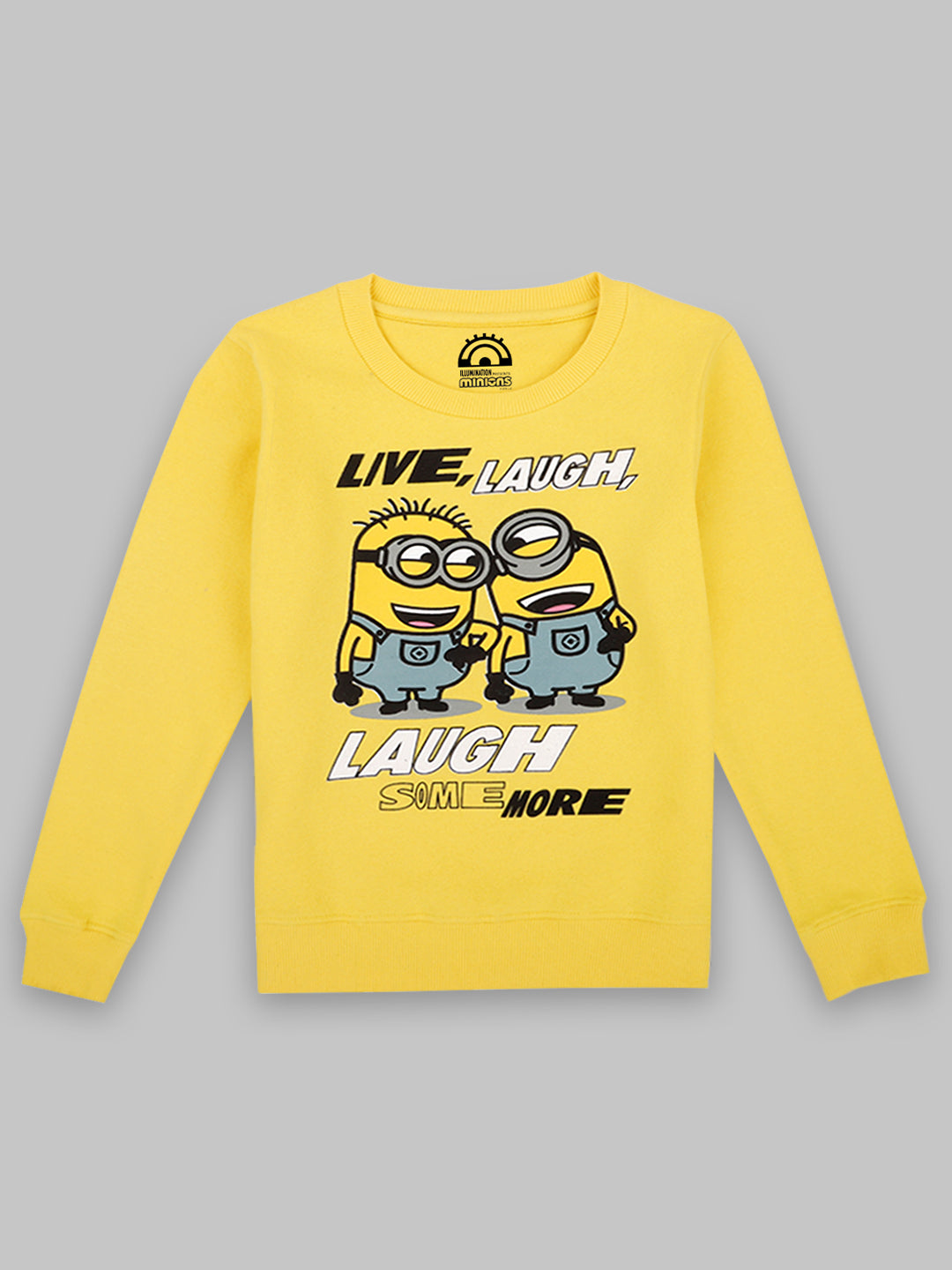 Kids Boys Minions Yellow Sweatshirt – Kidsville - Main Image