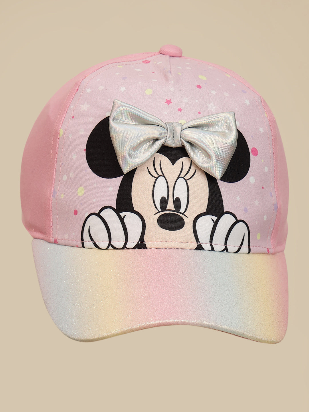 Minnie Printed Cap For Girls