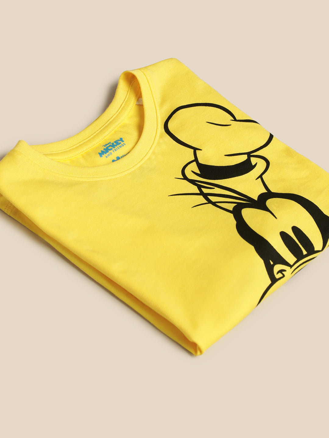 Kids Boys Mickey And Friends Yellow T-Shirt