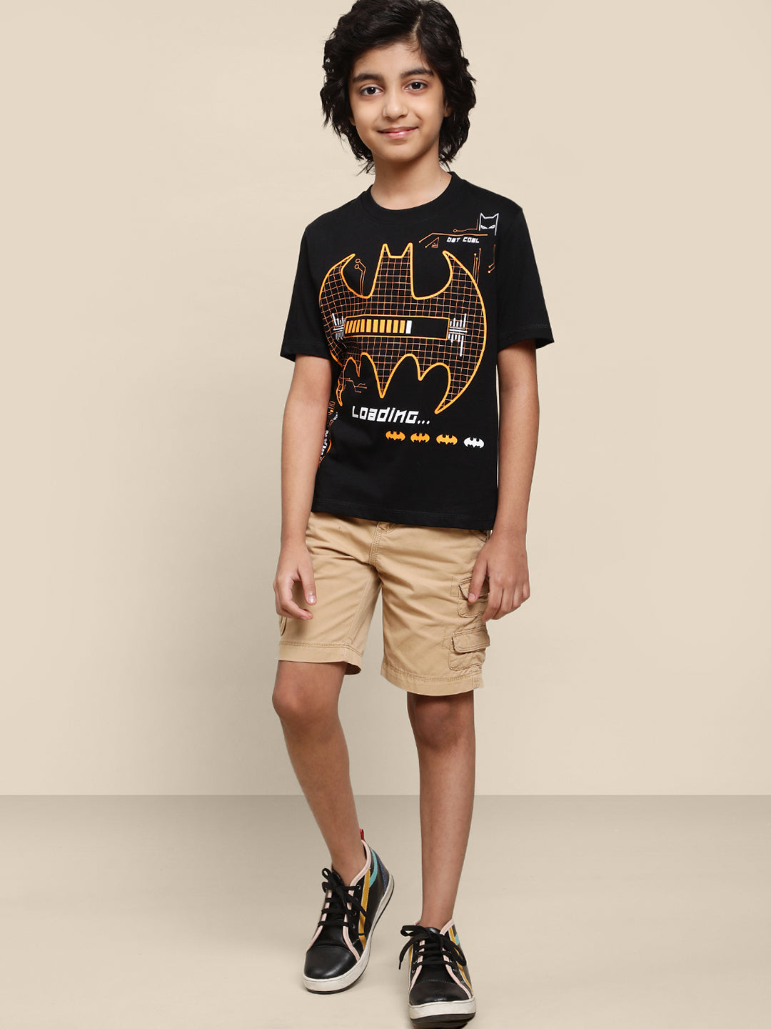 Kids Boys Batman Black T-Shirt