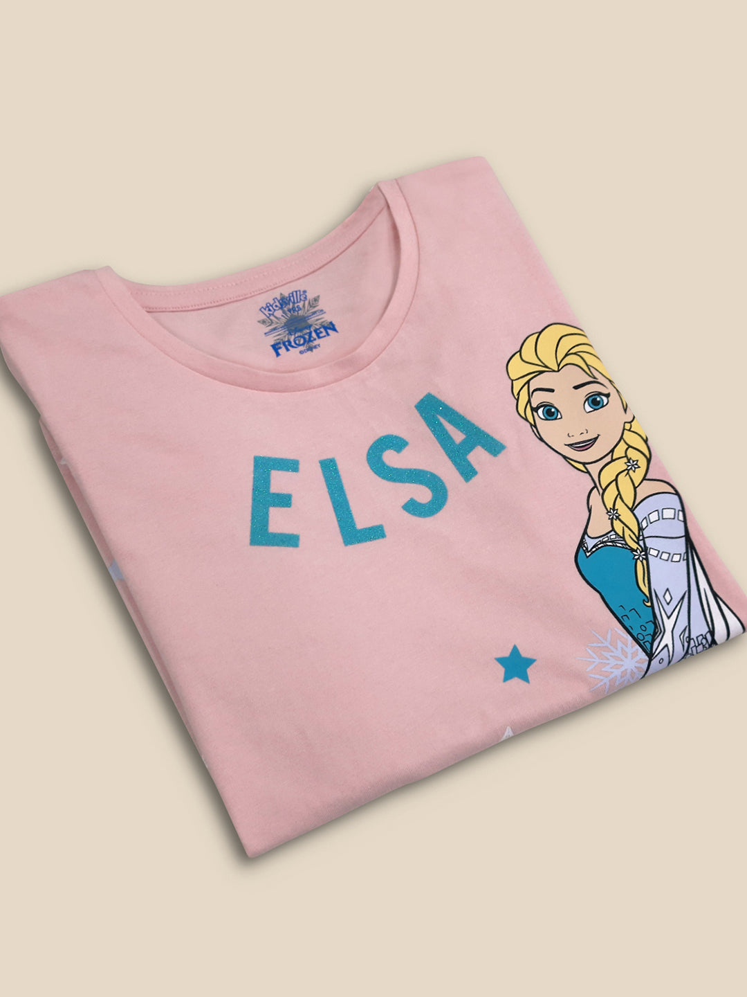 Frozen Printed Pink Tshirt For Girls