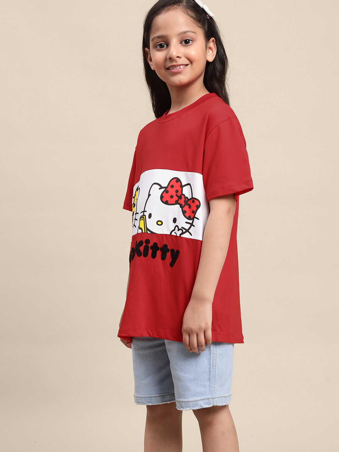 Hello Kitty Oversized Fit Tshirt For Girls