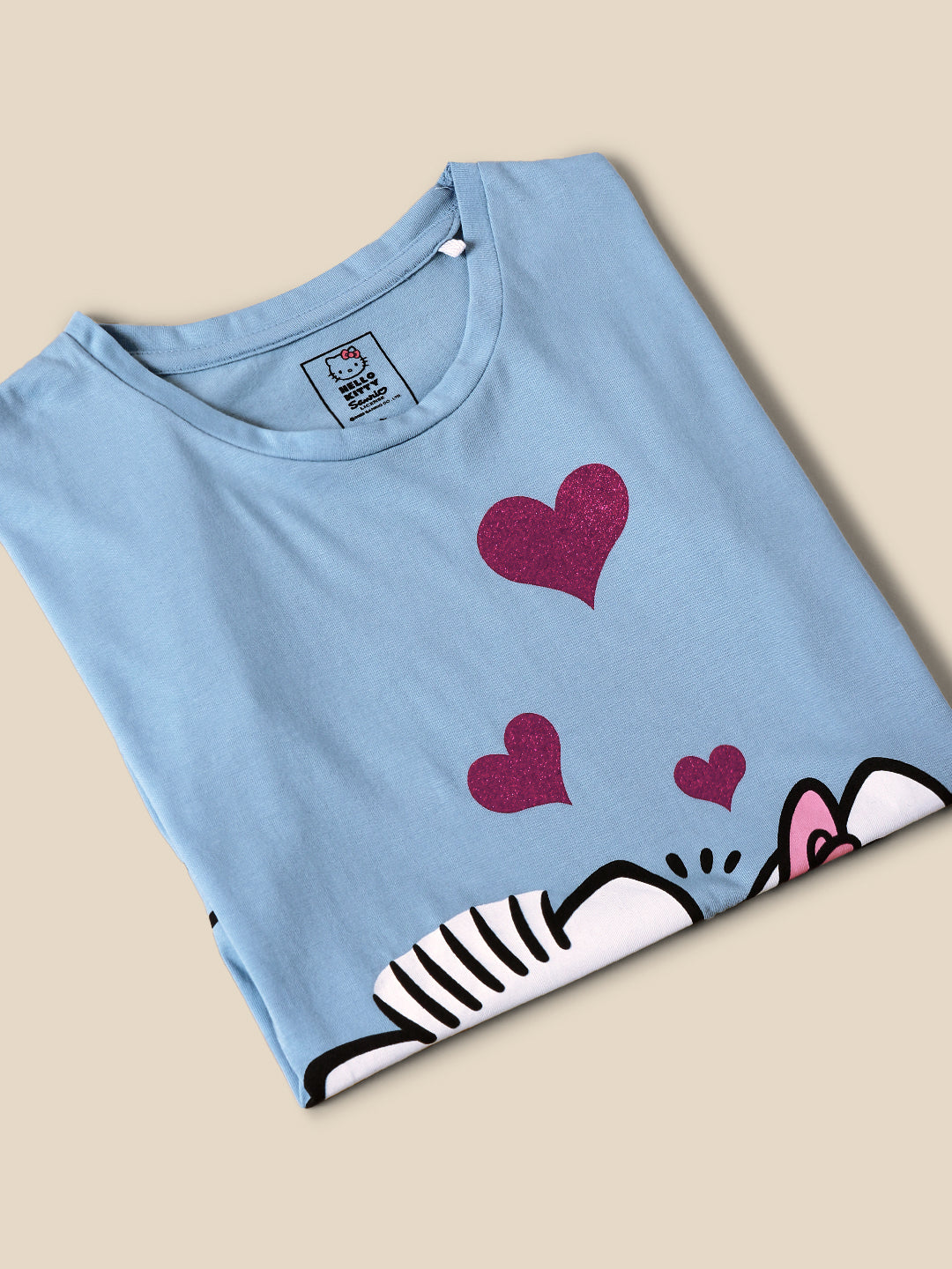 Kids Girls Hello Kitty Blue T-Shirt