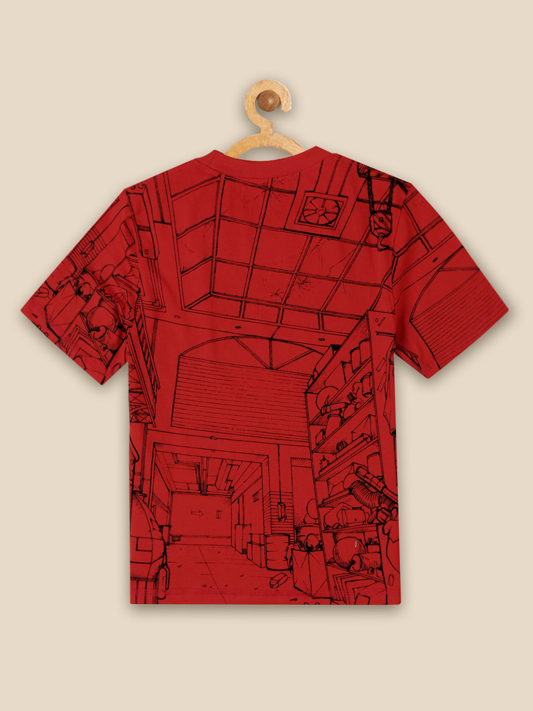 Kids Boys Batman Red T-Shirt