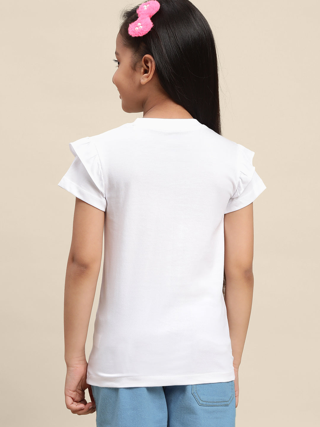 Kids Girls Mickey And Friends White T-Shirt