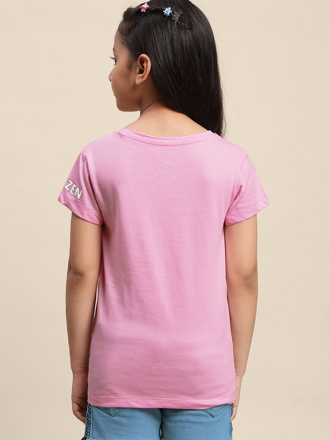 Kids Girls Frozen Peach T-Shirt