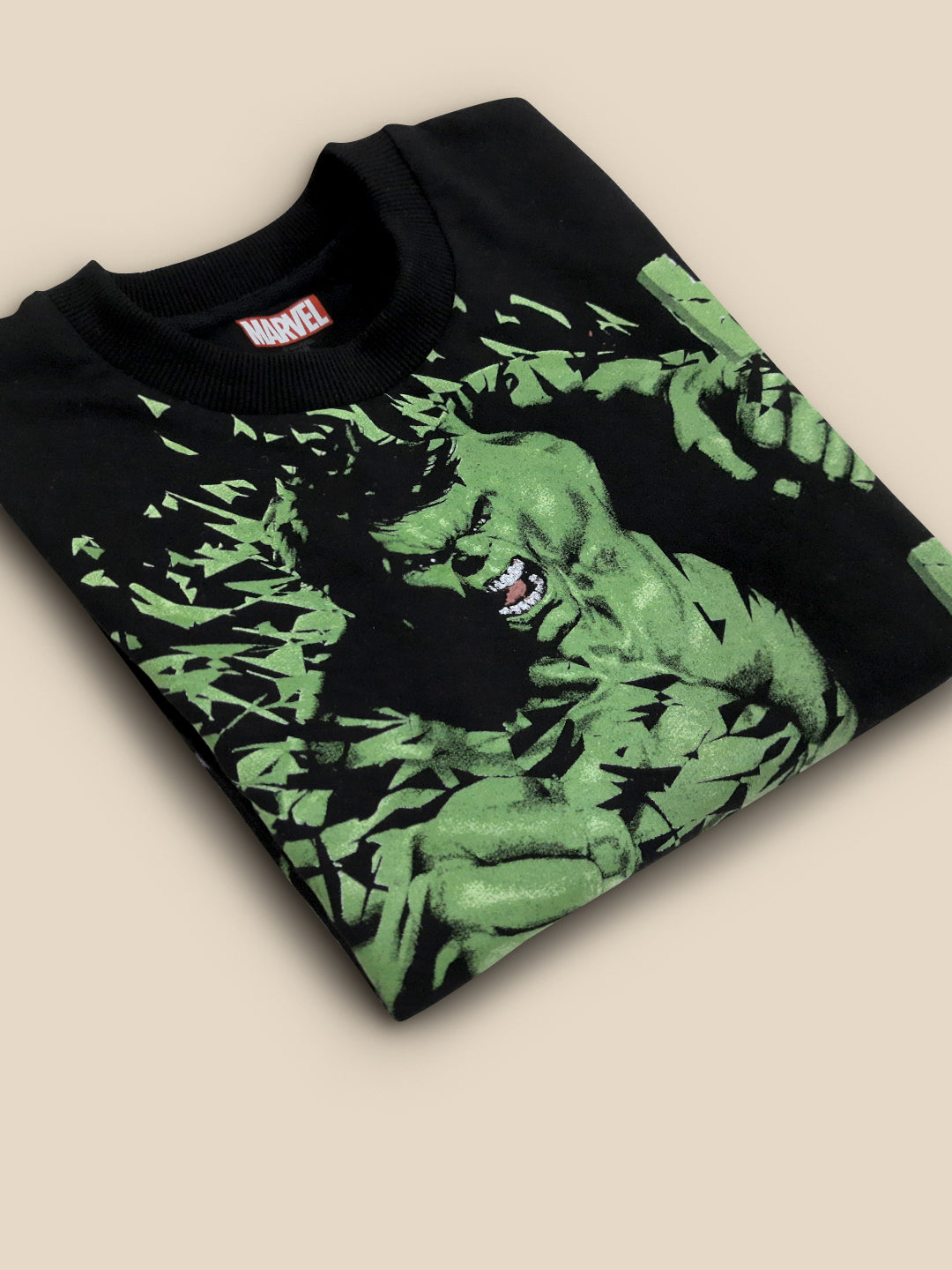 Kids Boys Hulk Black Sweatshirt