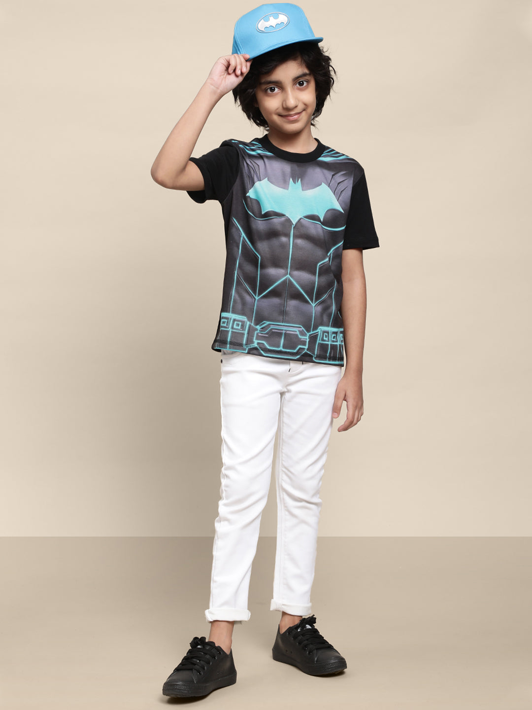 Kids Boys Batman Black T-Shirt