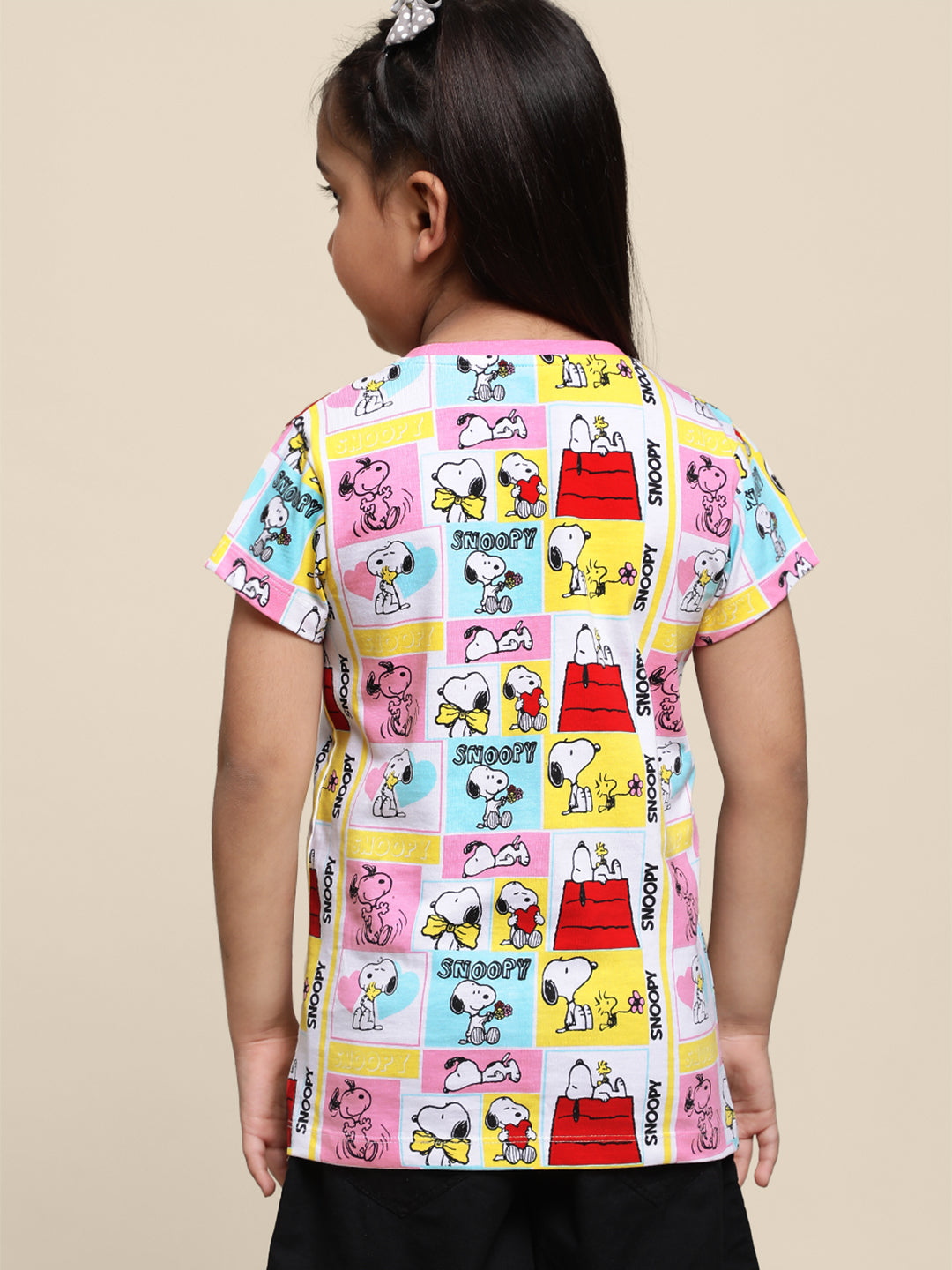 Kids Girls Peanuts Multi Coloured T-Shirt