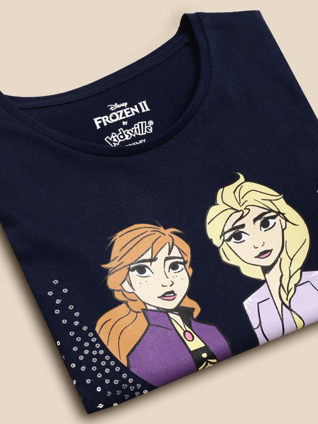 Kids Girls Frozen Blue T-Shirt