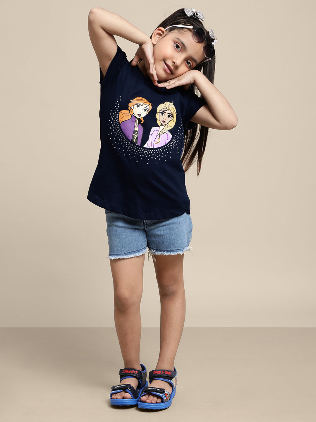 Kids Girls Frozen Blue T-Shirt