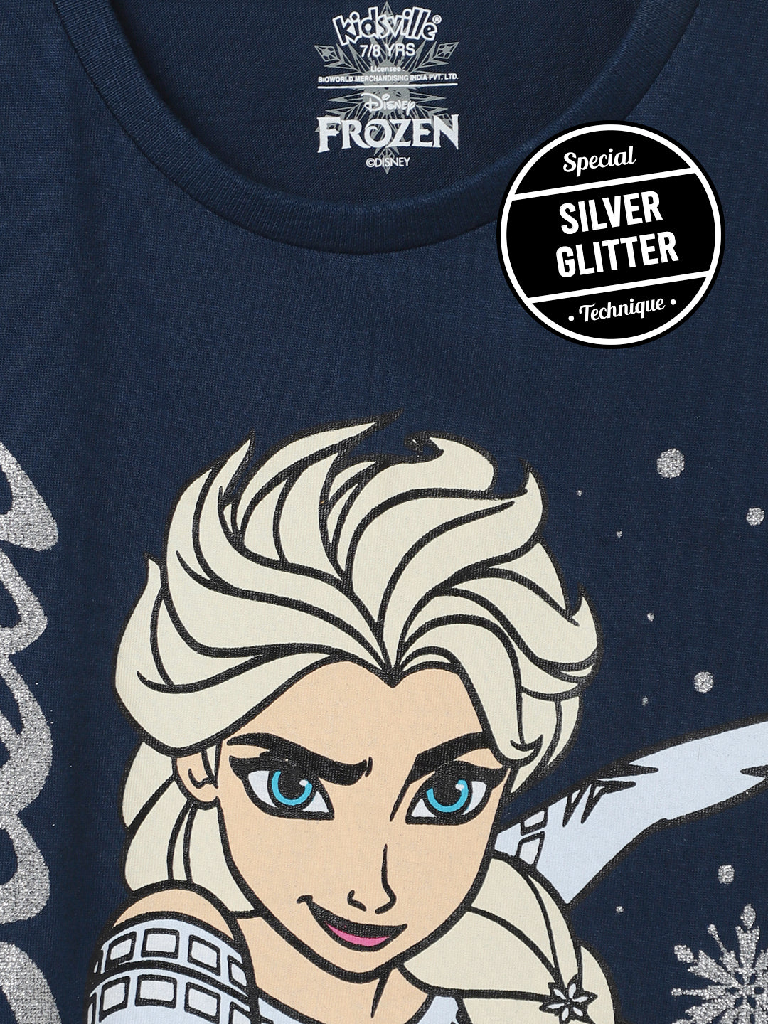 Frozen Navy Tshirt For Girls