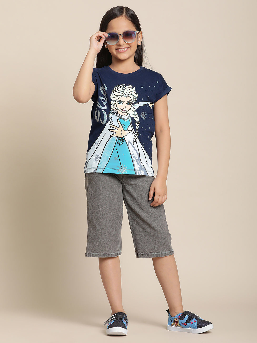 Frozen Navy Tshirt For Girls