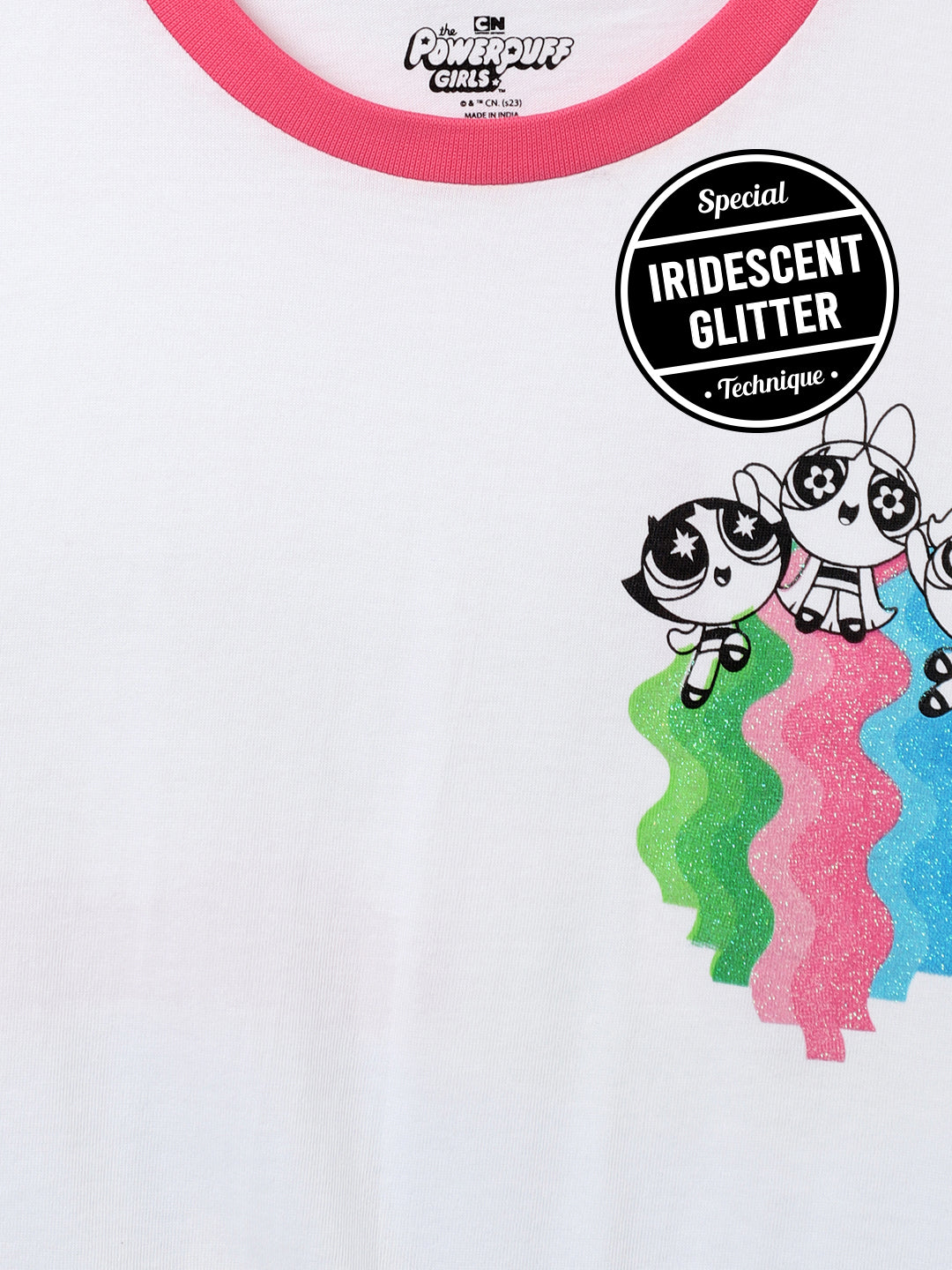 Powerpuff Girls White Tshirt For Girls