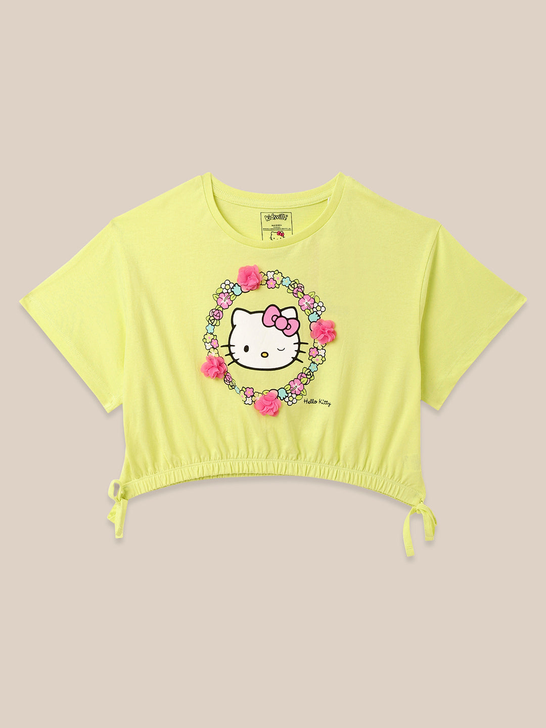 Hello Kitty Yellow Tshirt For Girls