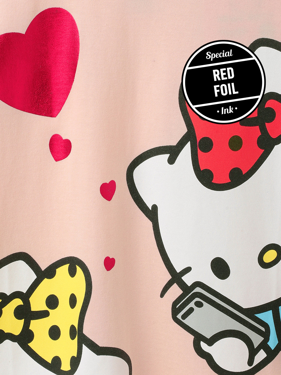 Hello Kitty Printed Multi Color Tshirt For Girls