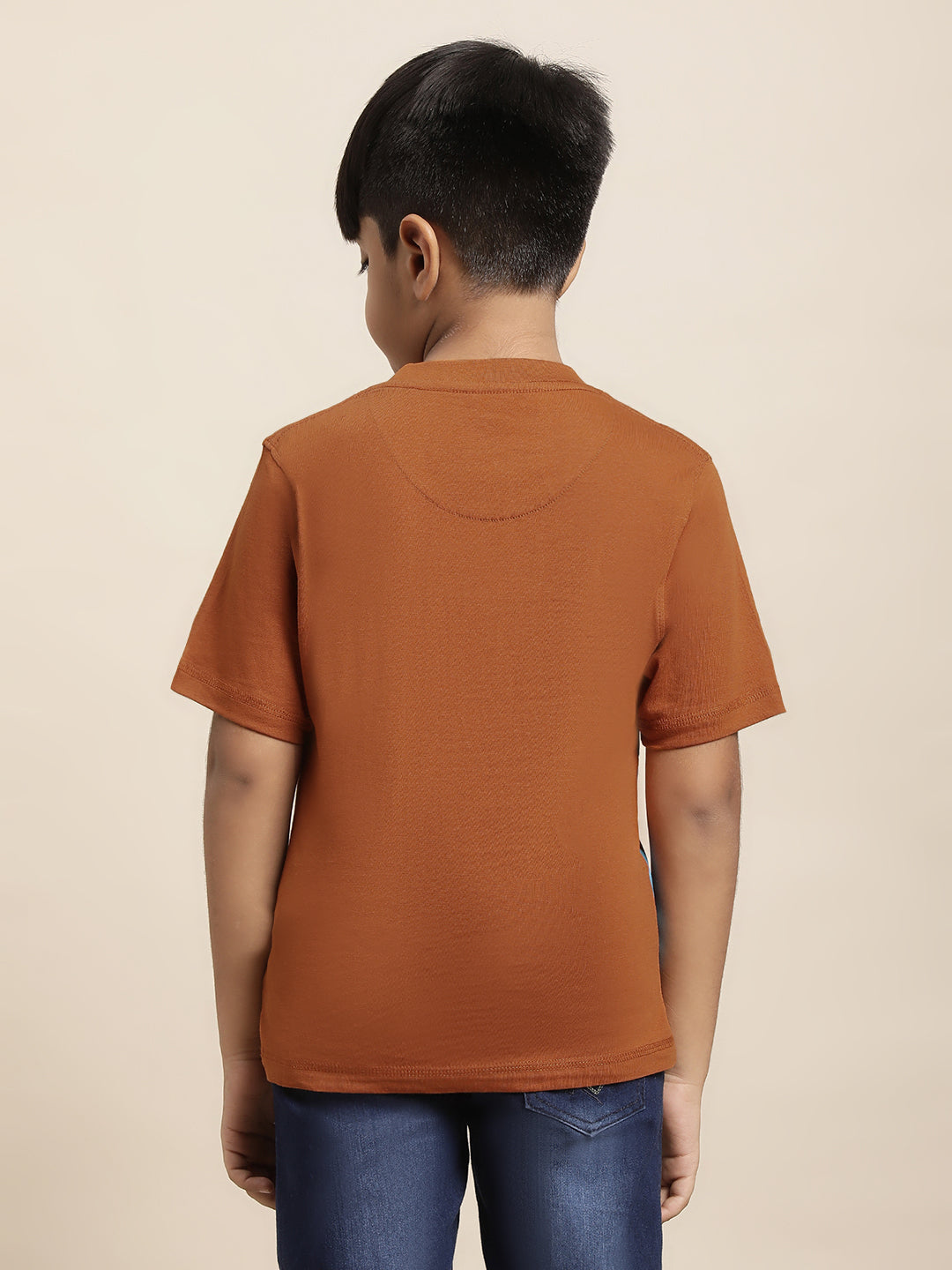 Batman Printed Brown Tshirt For Boys