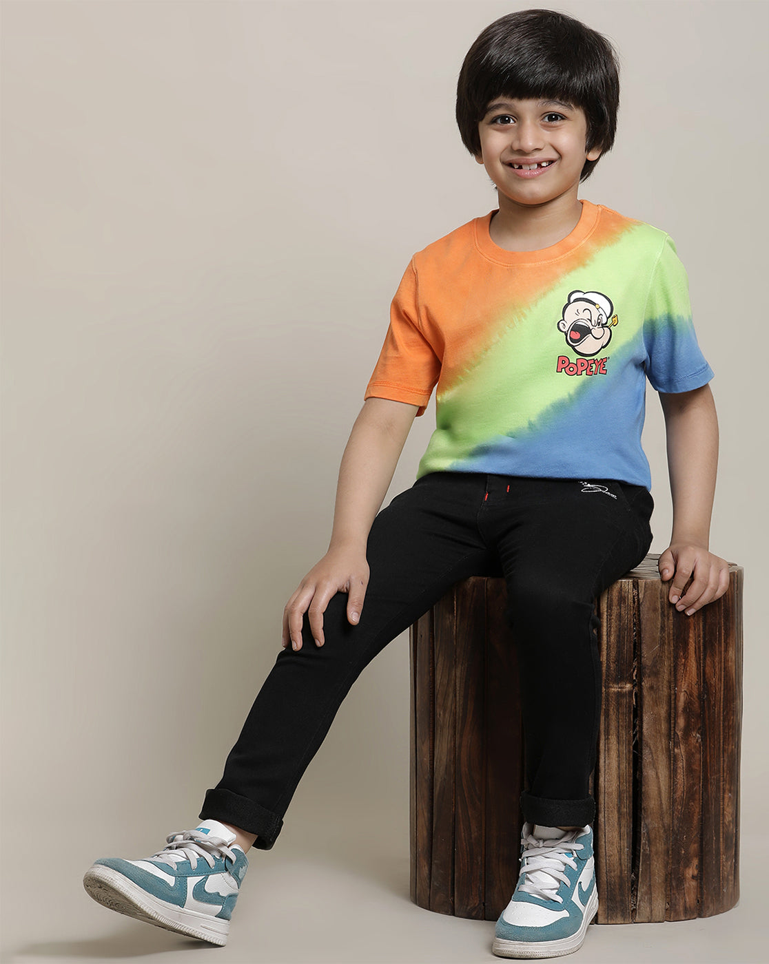 Popeye Regular Fit Tshirt For Boys