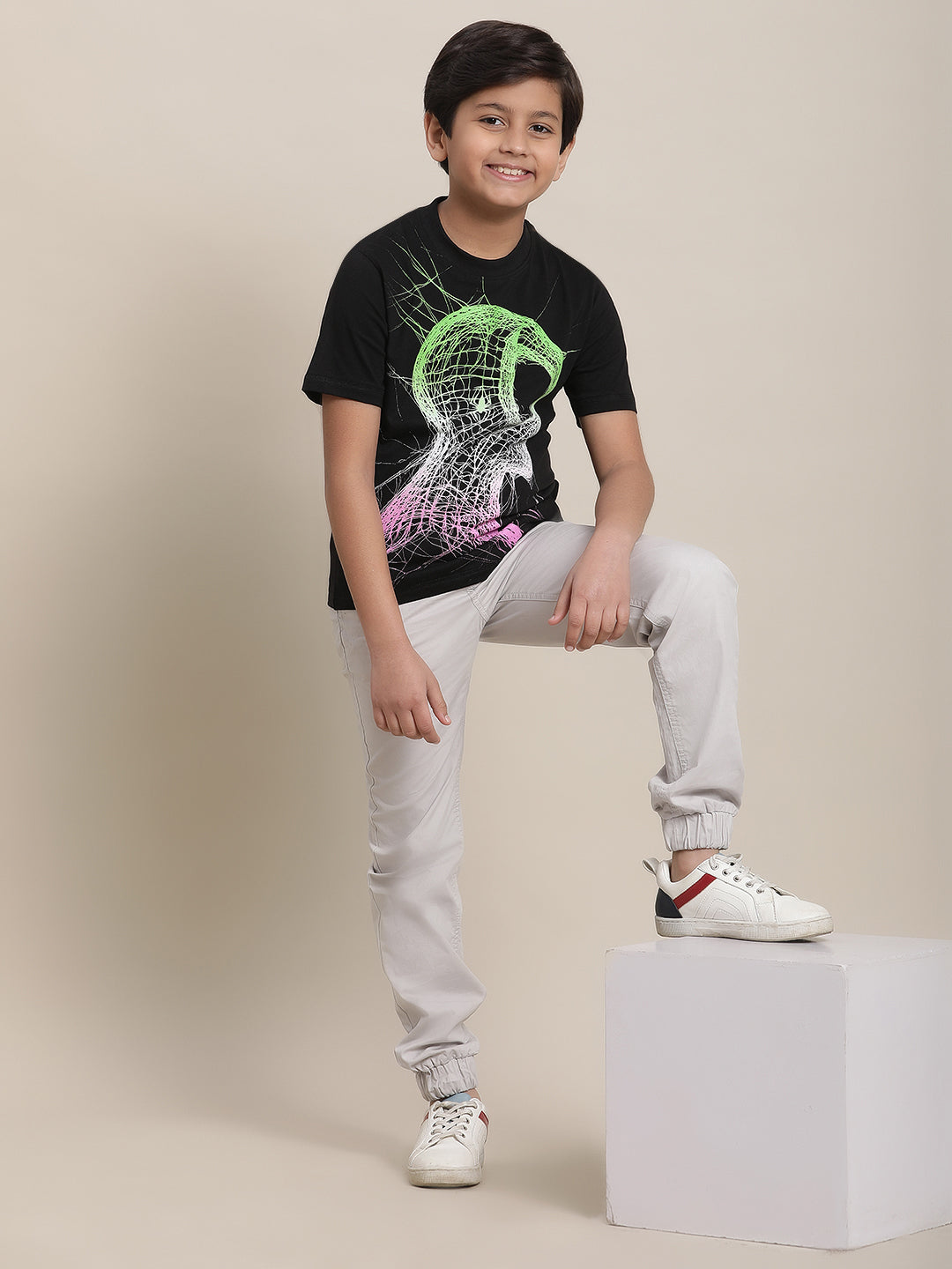 Spiderman Regular Fit Tshirt For Boys