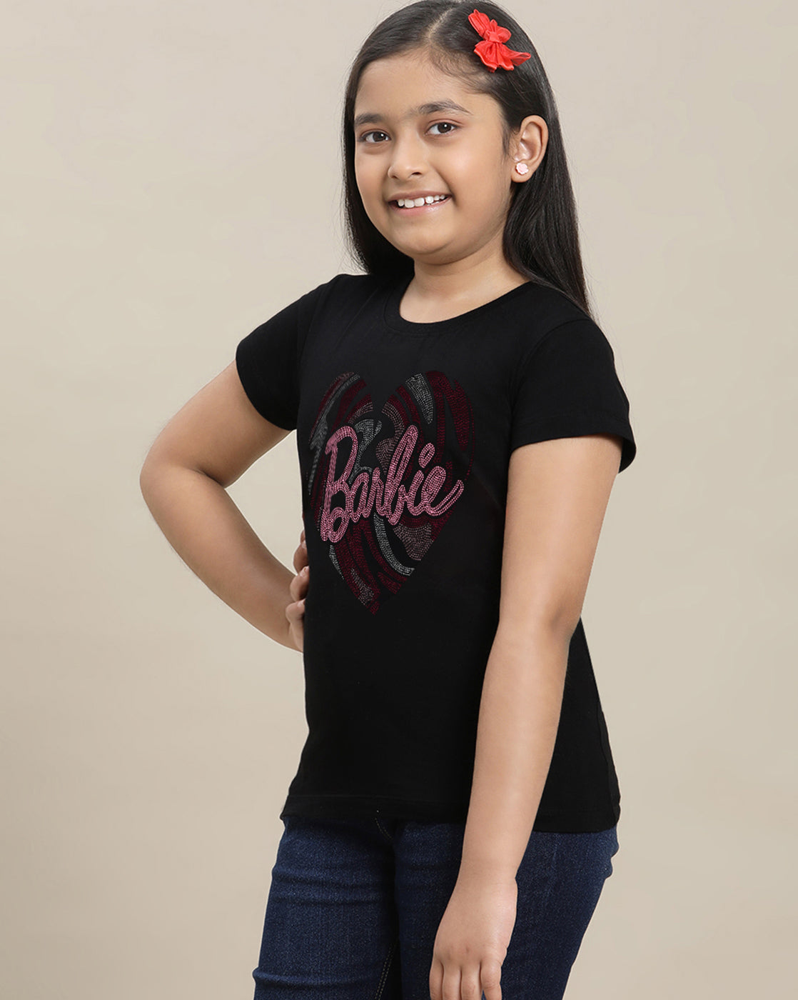 Barbie Printed Tshirt For Girls