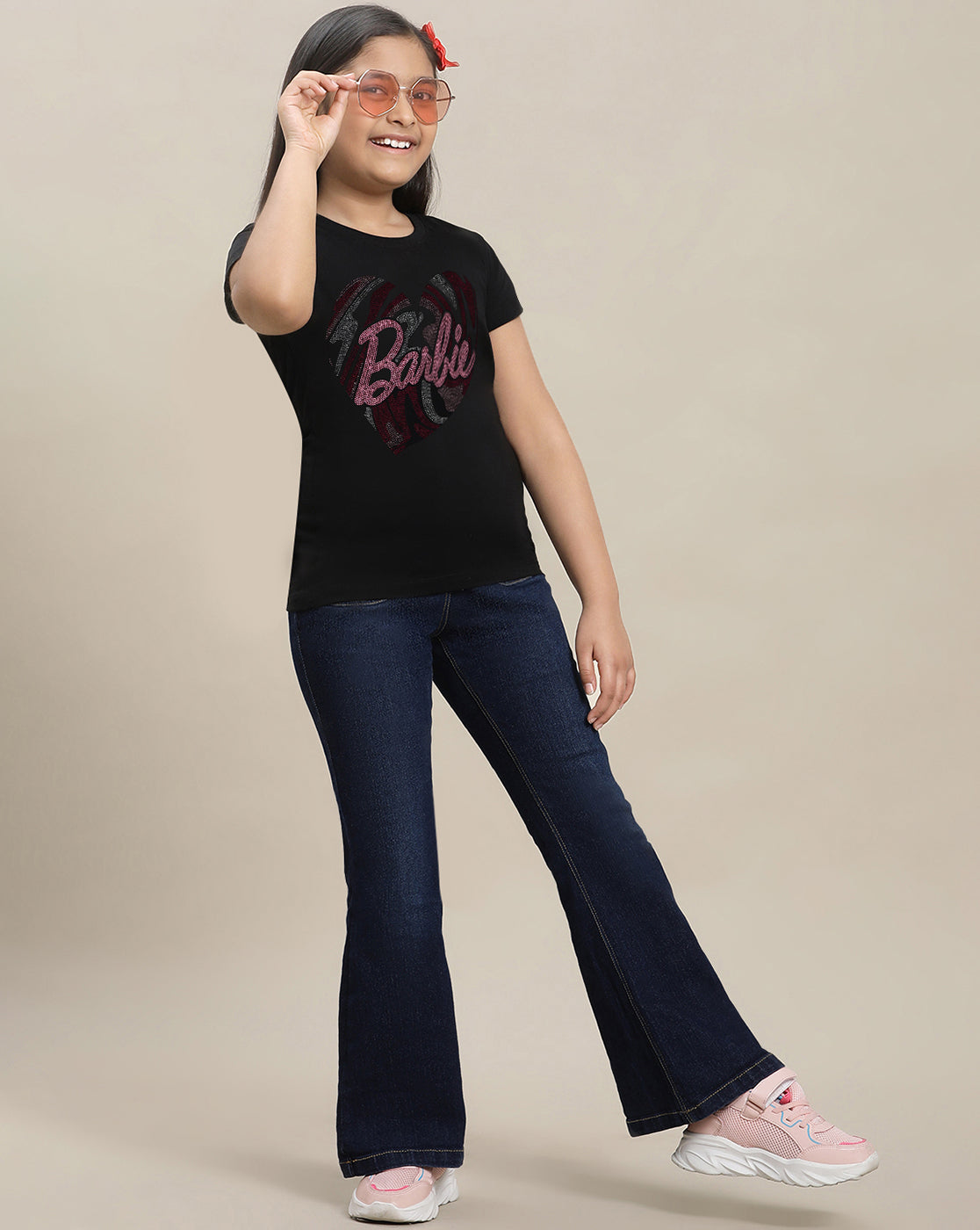 Barbie Printed Tshirt For Girls
