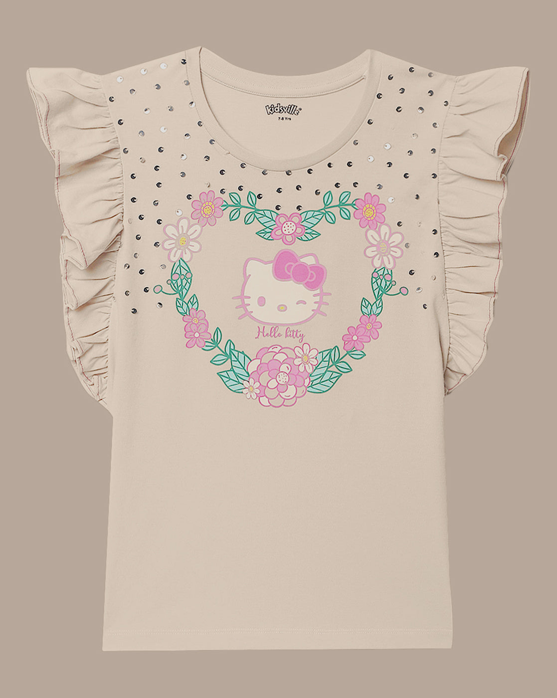 Hello Kitty Regular Fit Tshirt For Girls