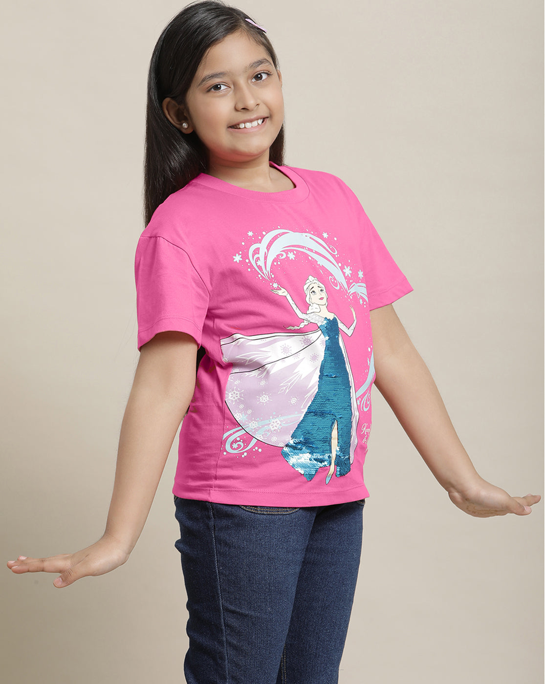 Frozen Regular Fit Tshirt For Girls