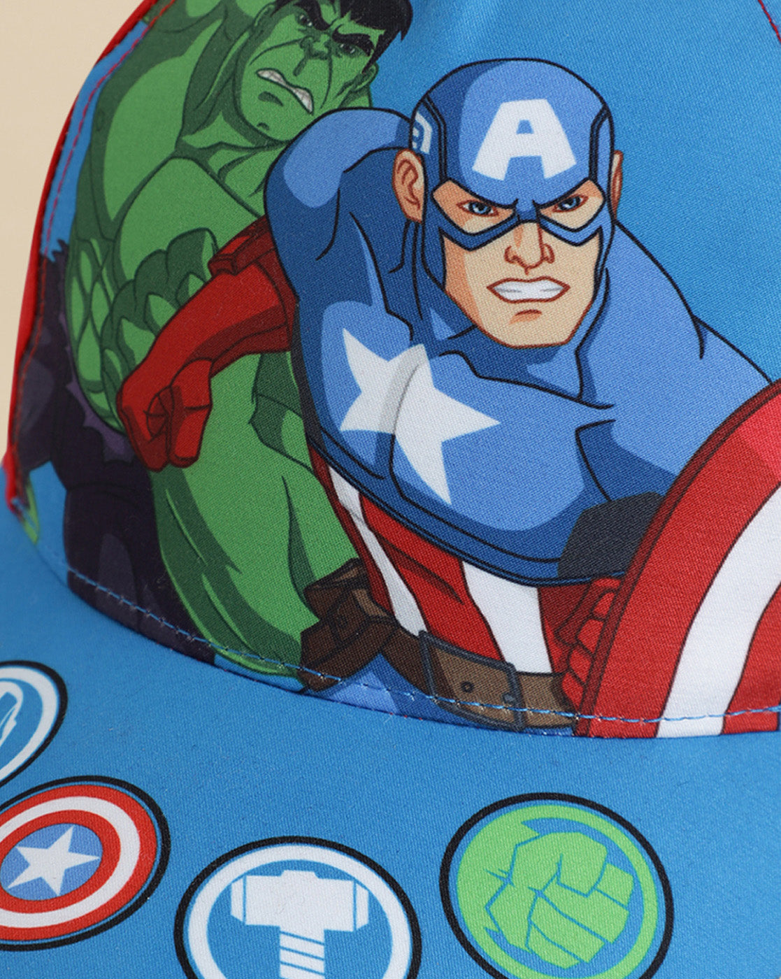 Captain America Printed Baseball Cap For Boys
