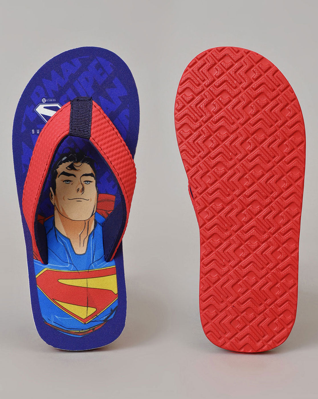 Superman Printed Flip-Flops For Kids Boys
