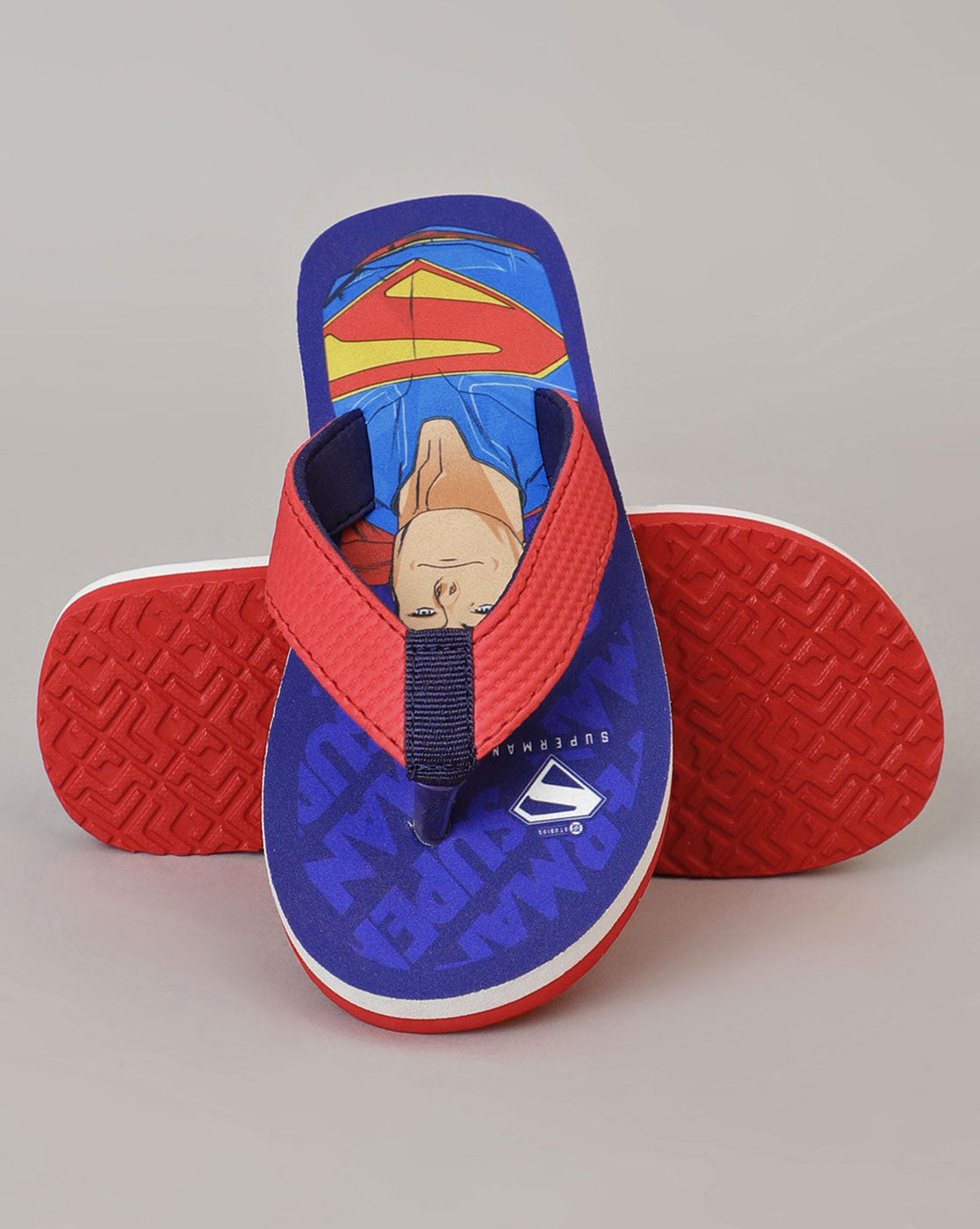 Superman Printed Flip-Flops For Kids Boys