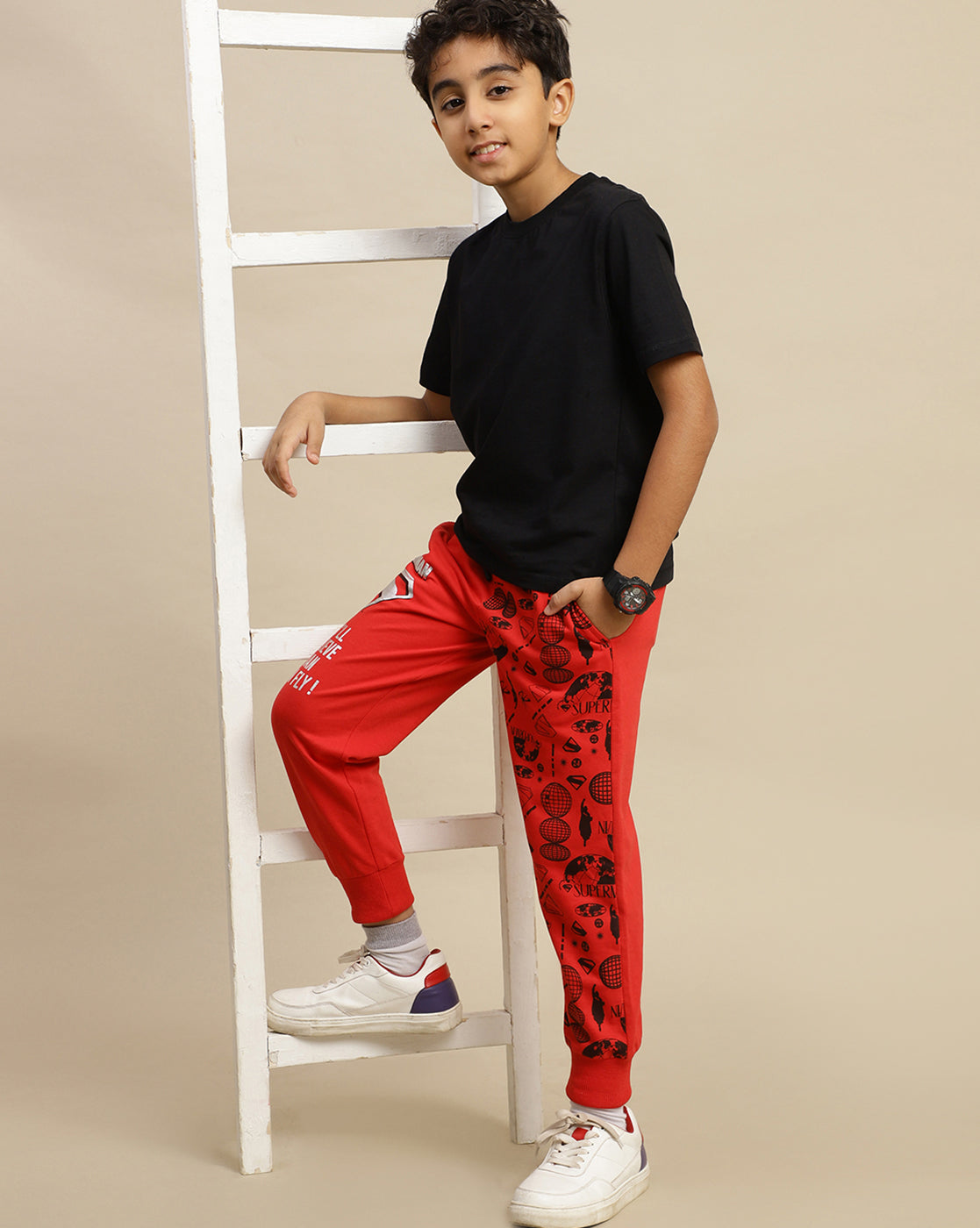 Superman Printed Regular Fit Jogger For Boys