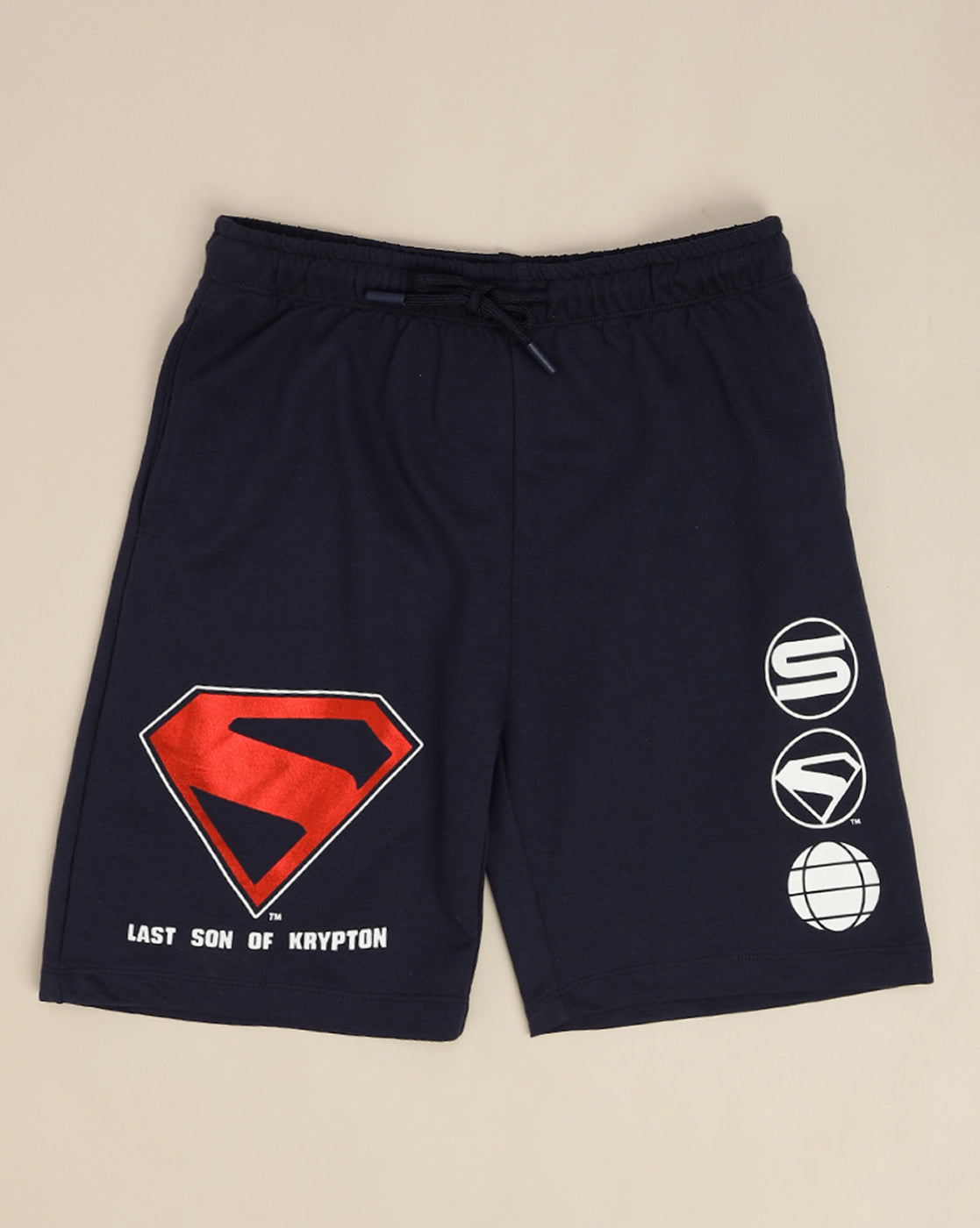 Superman:Legacy Printed Regular Fit Shorts For Boys