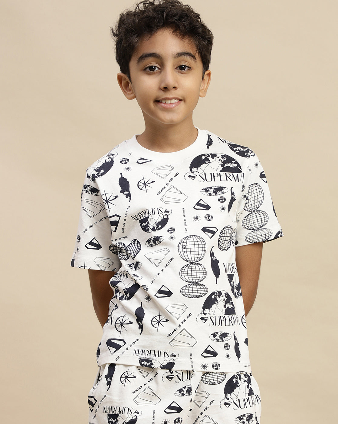 Superman Printed Regular Fit Tshirt For Boys
