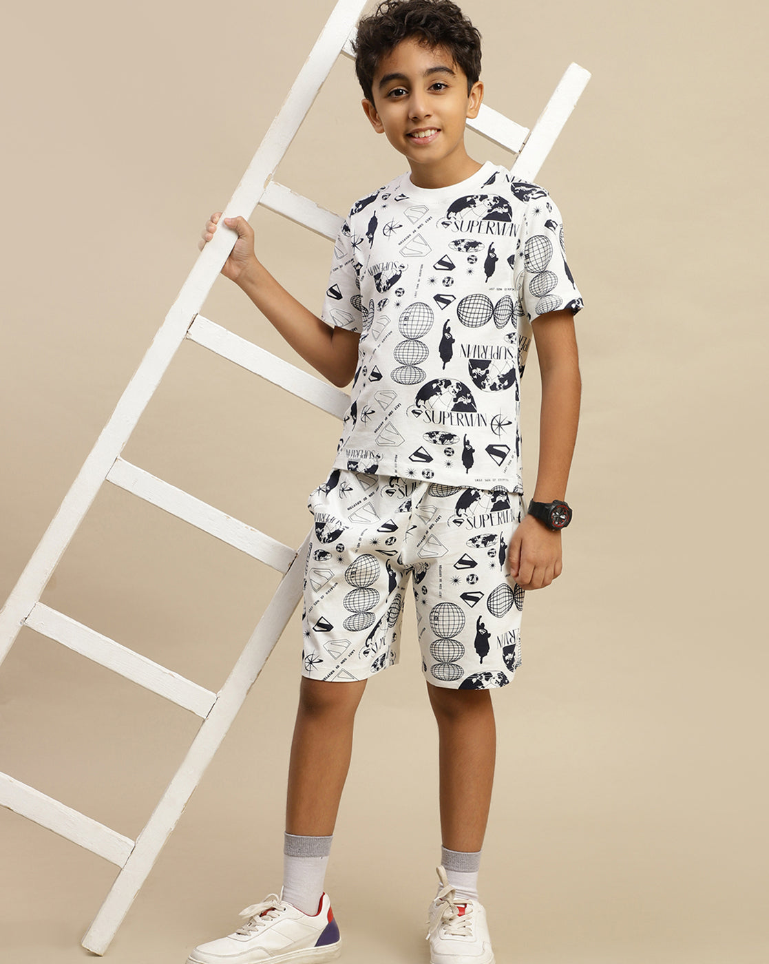 Superman Printed Regular Fit Tshirt For Boys