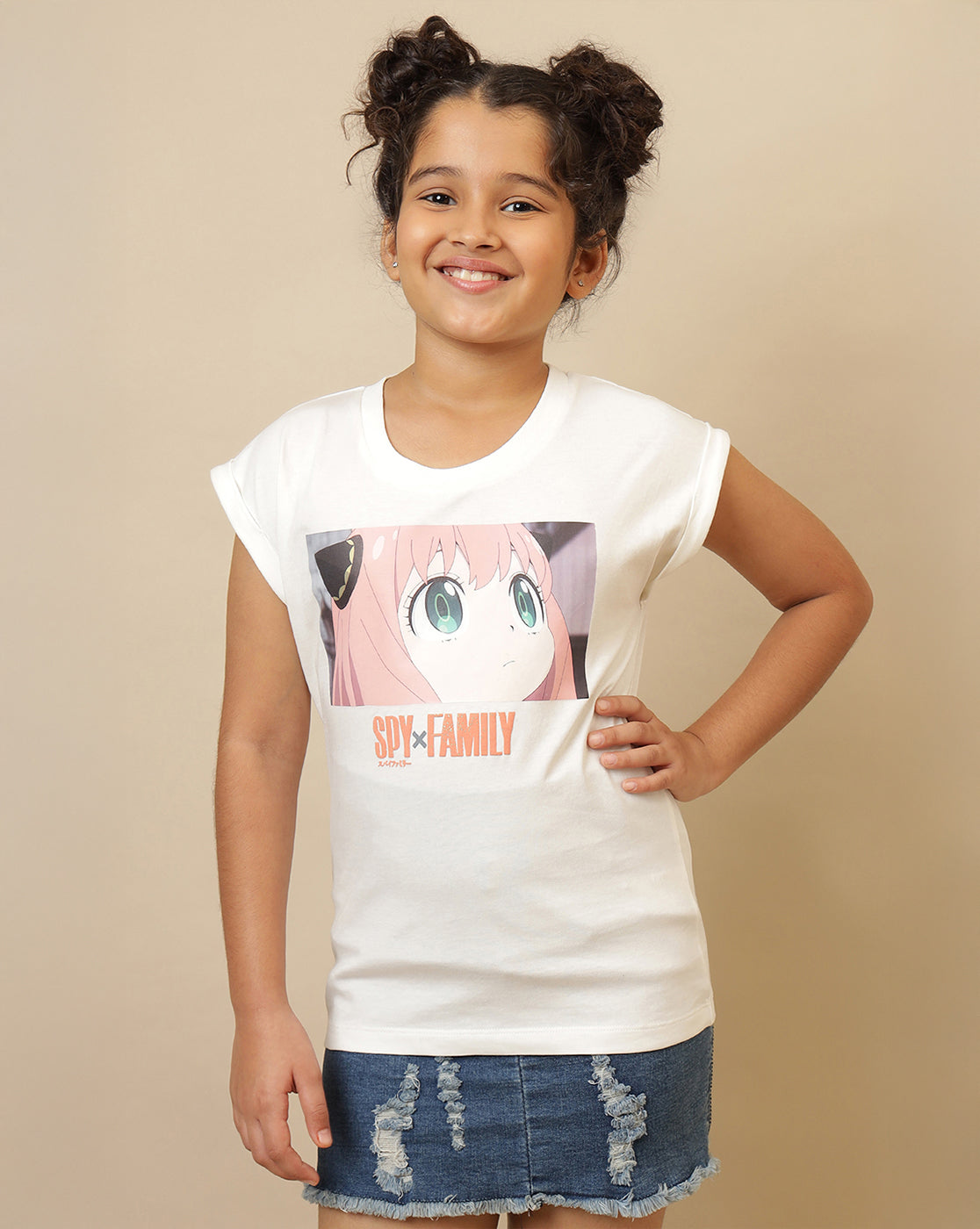 Spy X Family Printed Regular Fit Tshirt For Girls