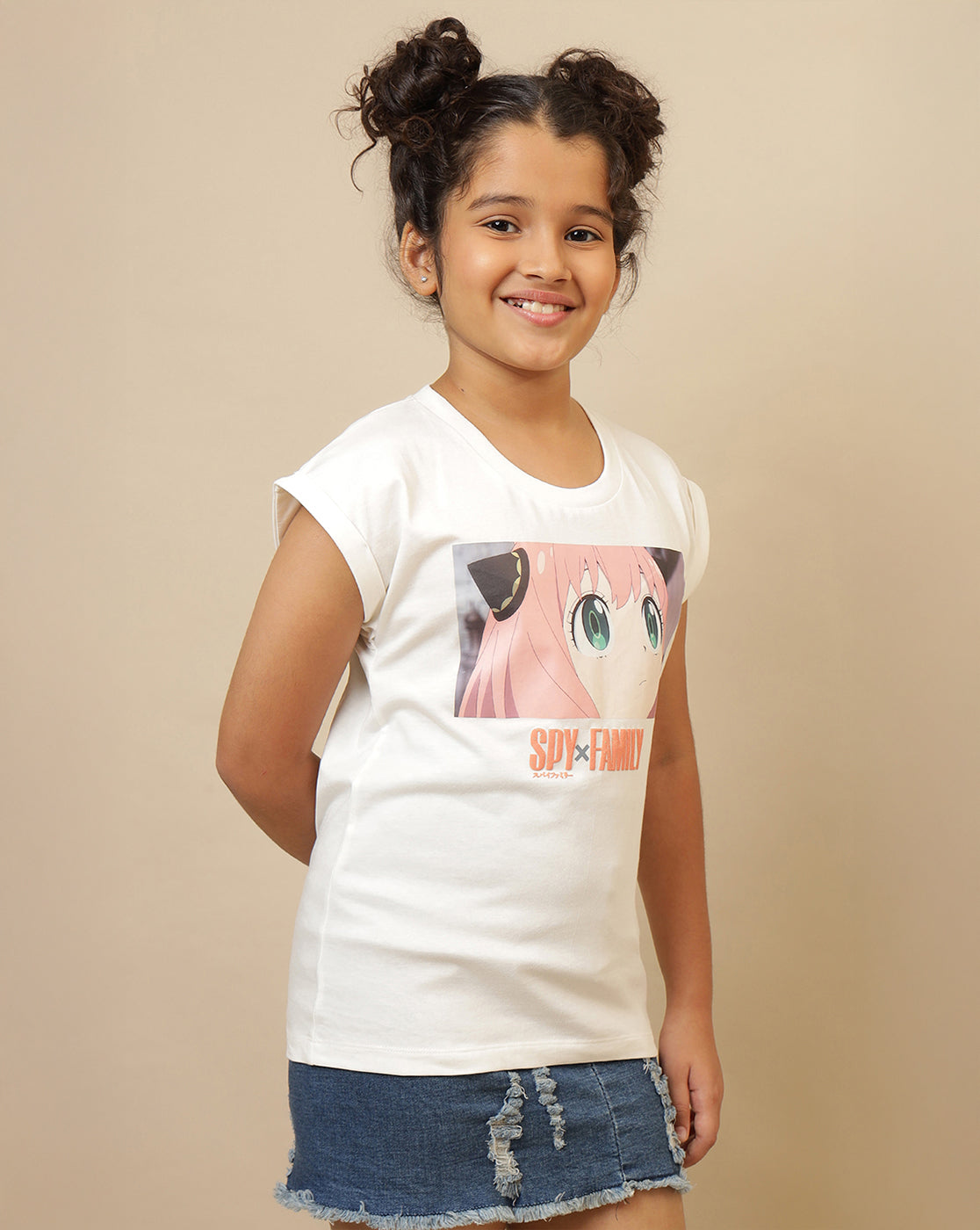 Spy X Family Printed Regular Fit Tshirt For Girls