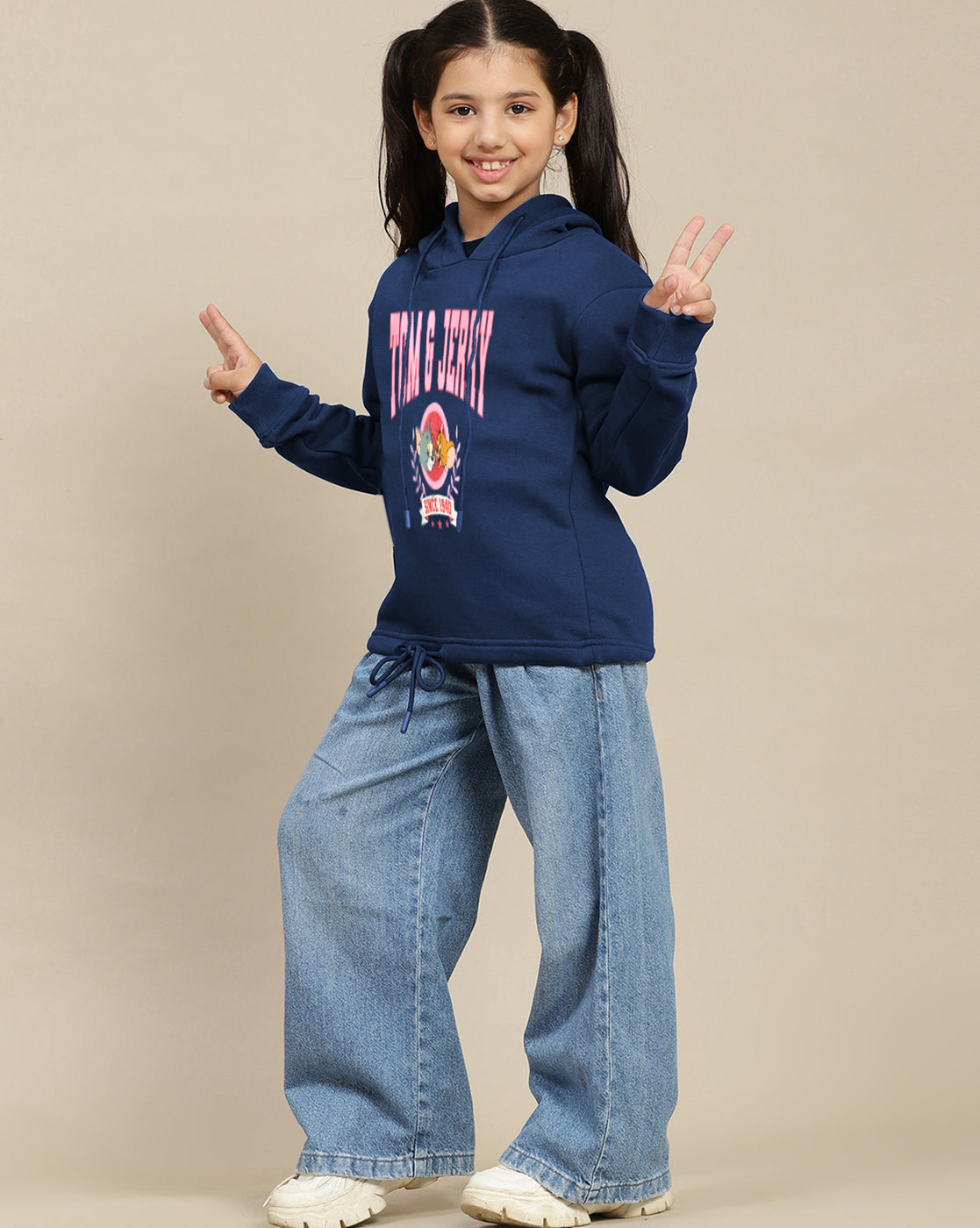 Tom & Jerry Relaxed Fit Hoodie Girls