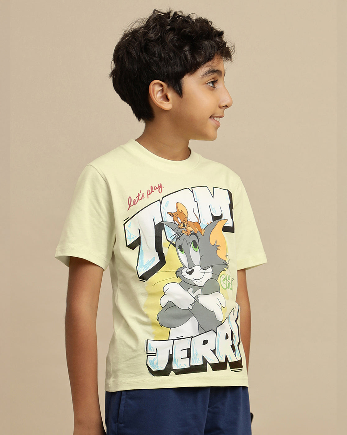 Tom & Jerry Printed Regular Fit Tshirt For Boys