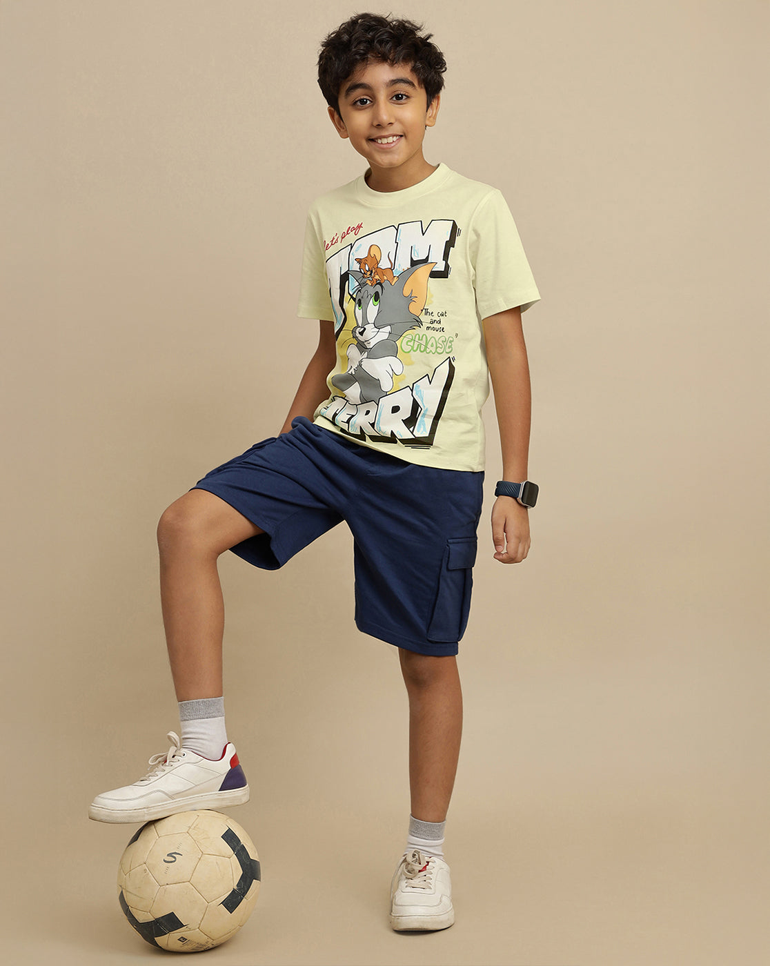 Tom & Jerry Printed Regular Fit Tshirt For Boys