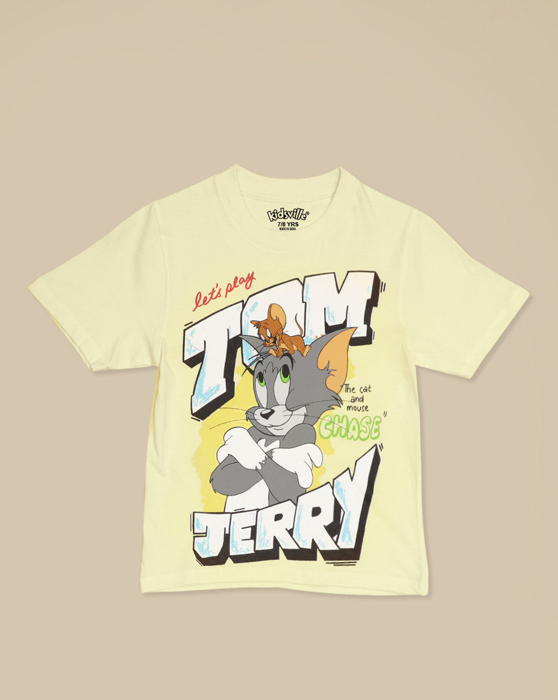 Tom & Jerry Printed Regular Fit Tshirt For Boys