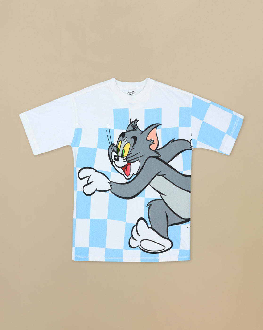 Tom & Jerry Printed Oversized Tshirt For Boys