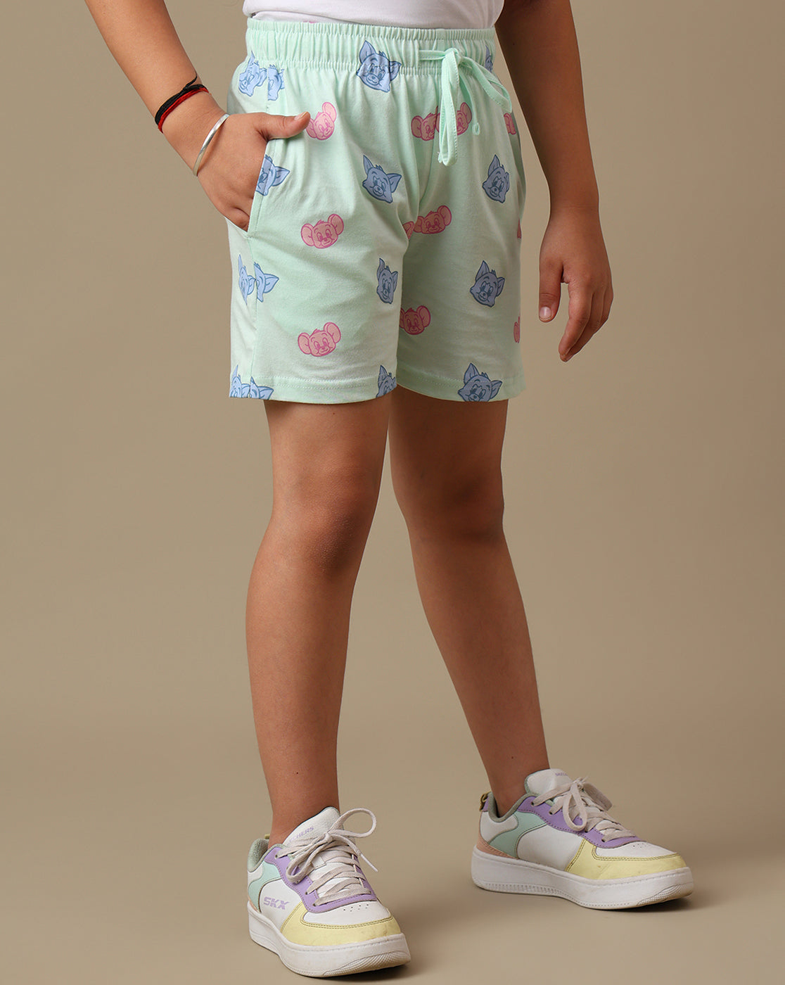 Tom & Jerry Printed Regular Fit Shorts For Girls