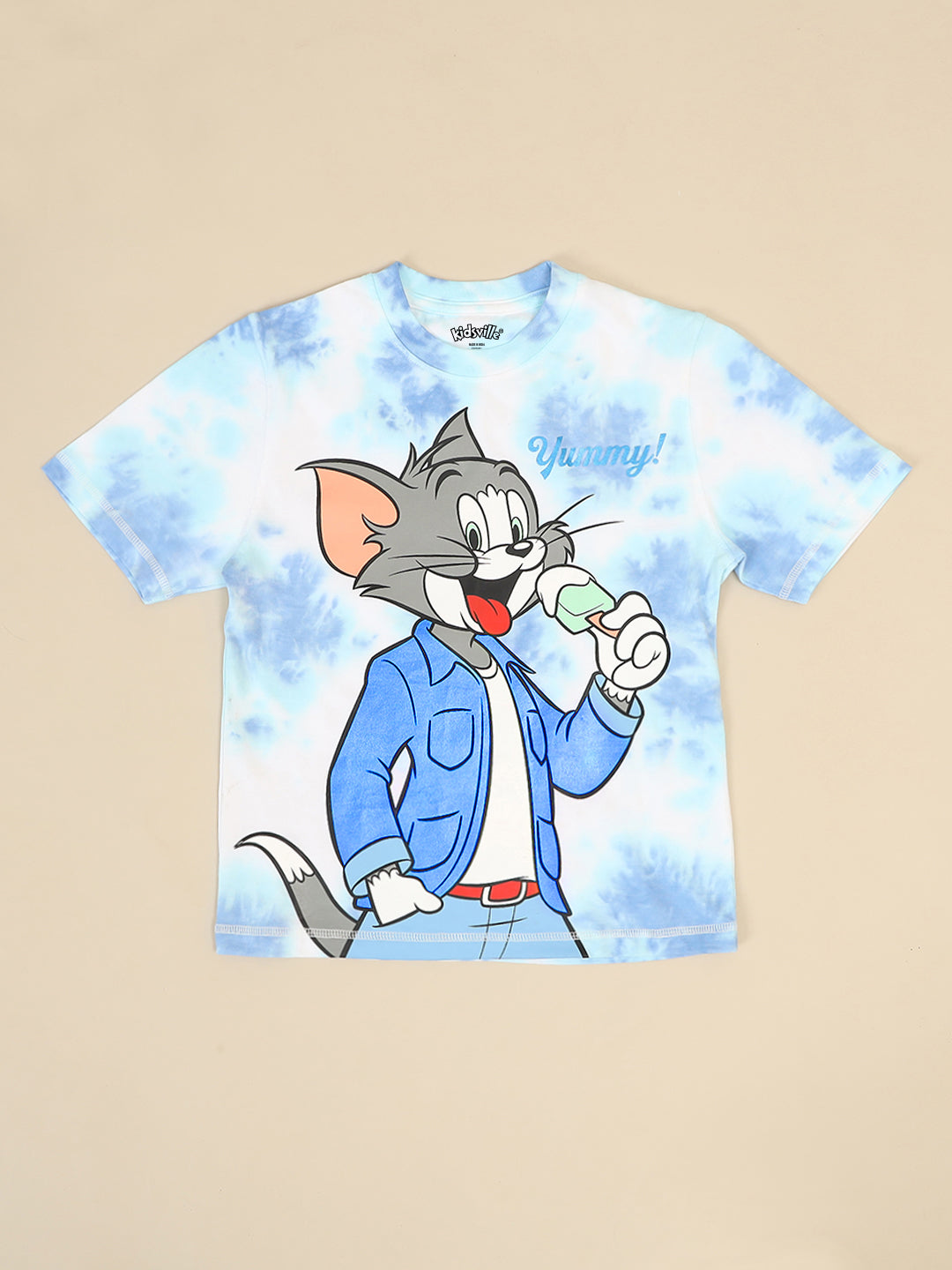 Tom & Jerry Printed T-shirt & Shorts Co-ords Set For Boys