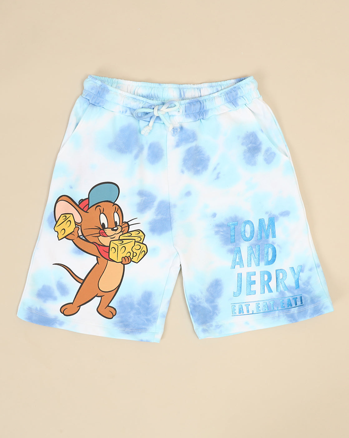 Tom & Jerry Printed Regular Fit Shorts For Boys
