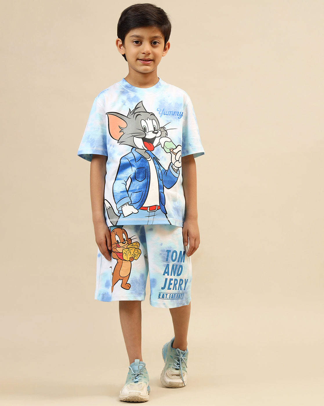 Tom & Jerry Printed Regular Fit Tshirt For Boys