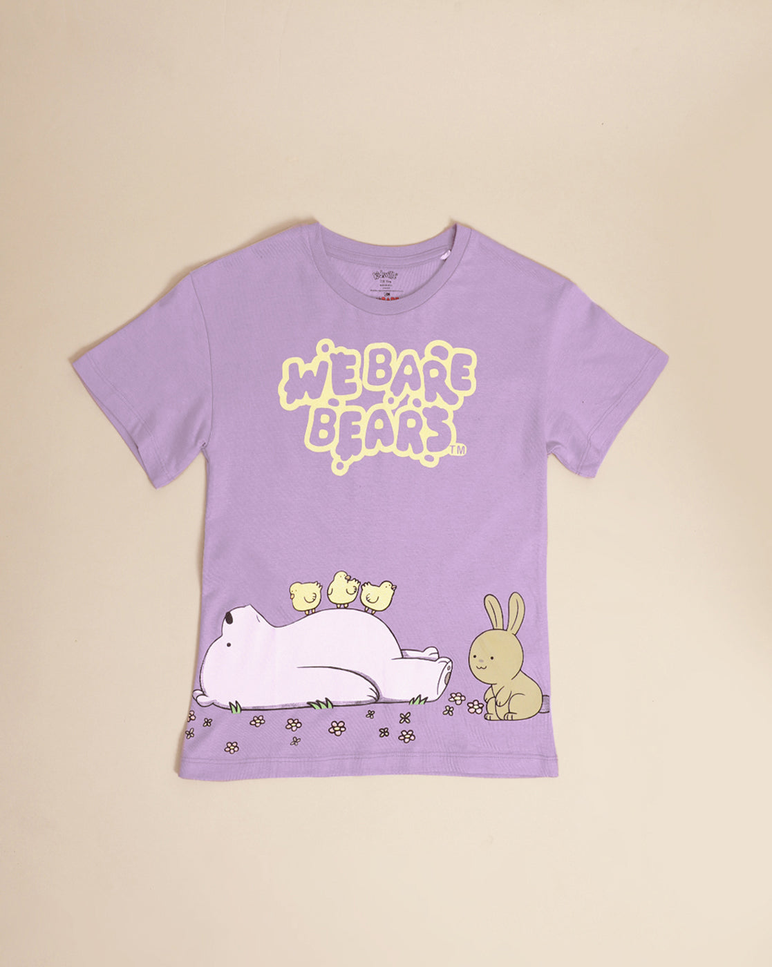 We Bare Bears Printed Relaxed Fit Tshirt For Girls