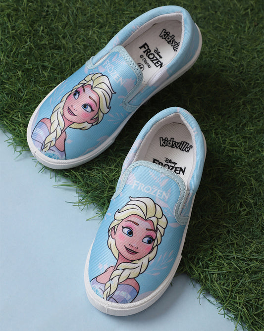 Frozen Printed Canvas Shoes For Kids Girls